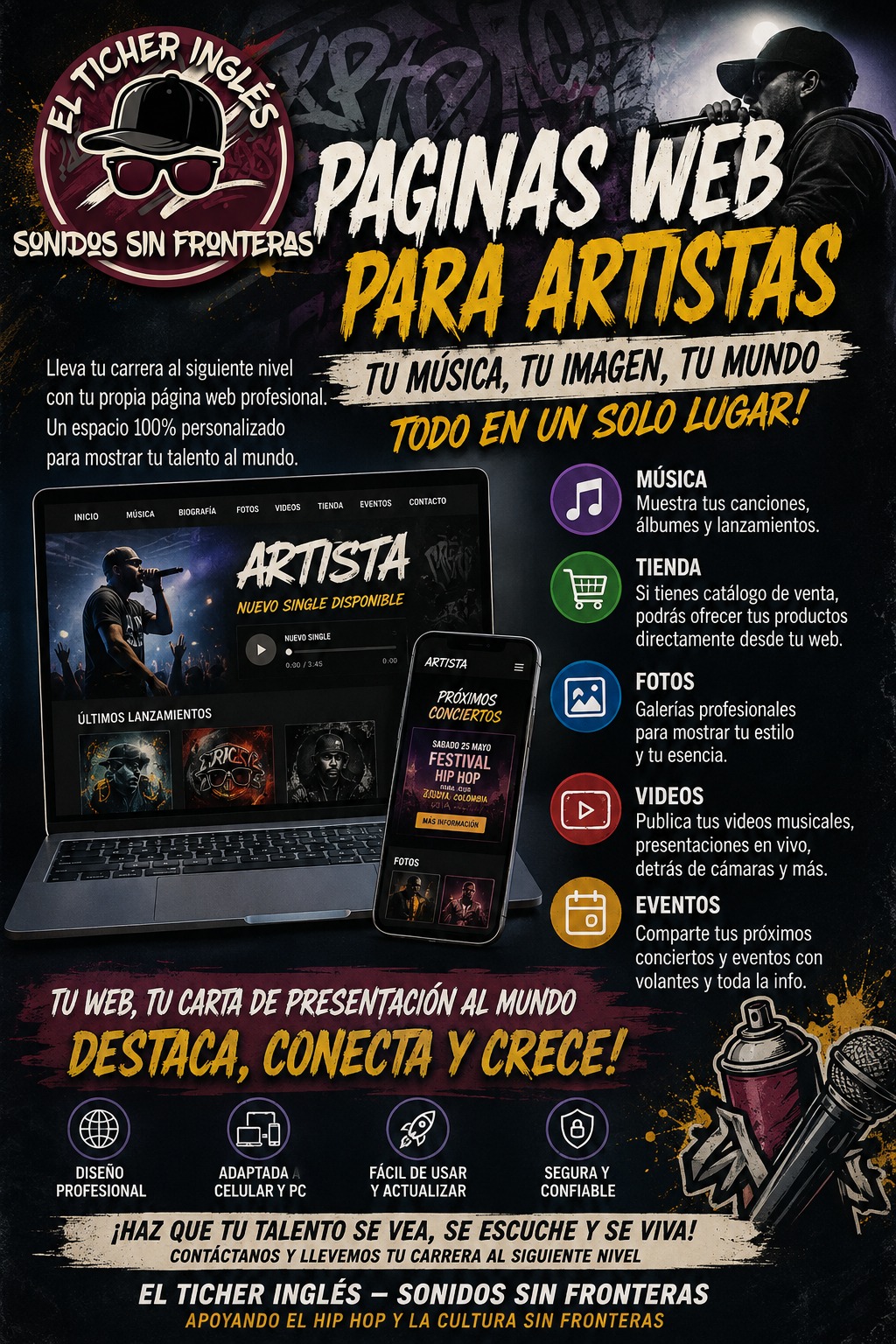 Página web para artistas